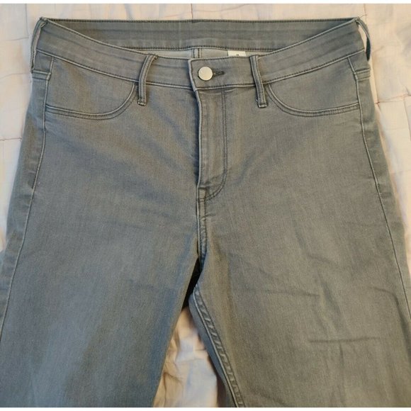 H&M & Denim Women's Skinny Ankle / Regular Waist Gray Jeans (Size 29) - Picture 2 of 9